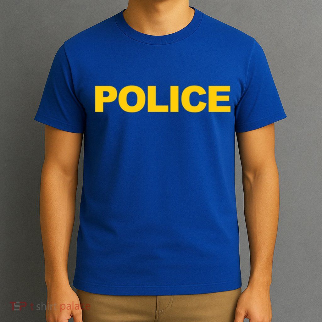 Police Gift Front And Back Print Police Law Enforcet T-Shirt