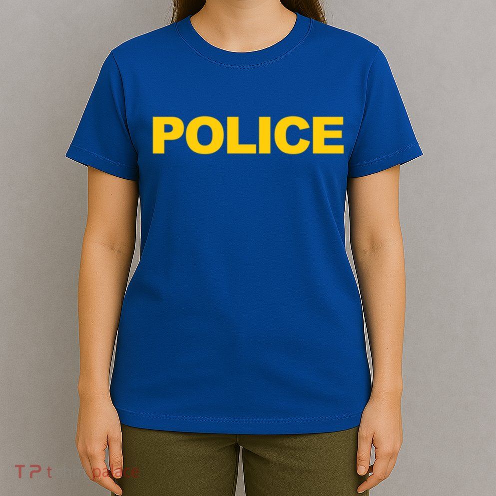 Police Gift Front And Back Print Police Law Enforcet T-Shirt