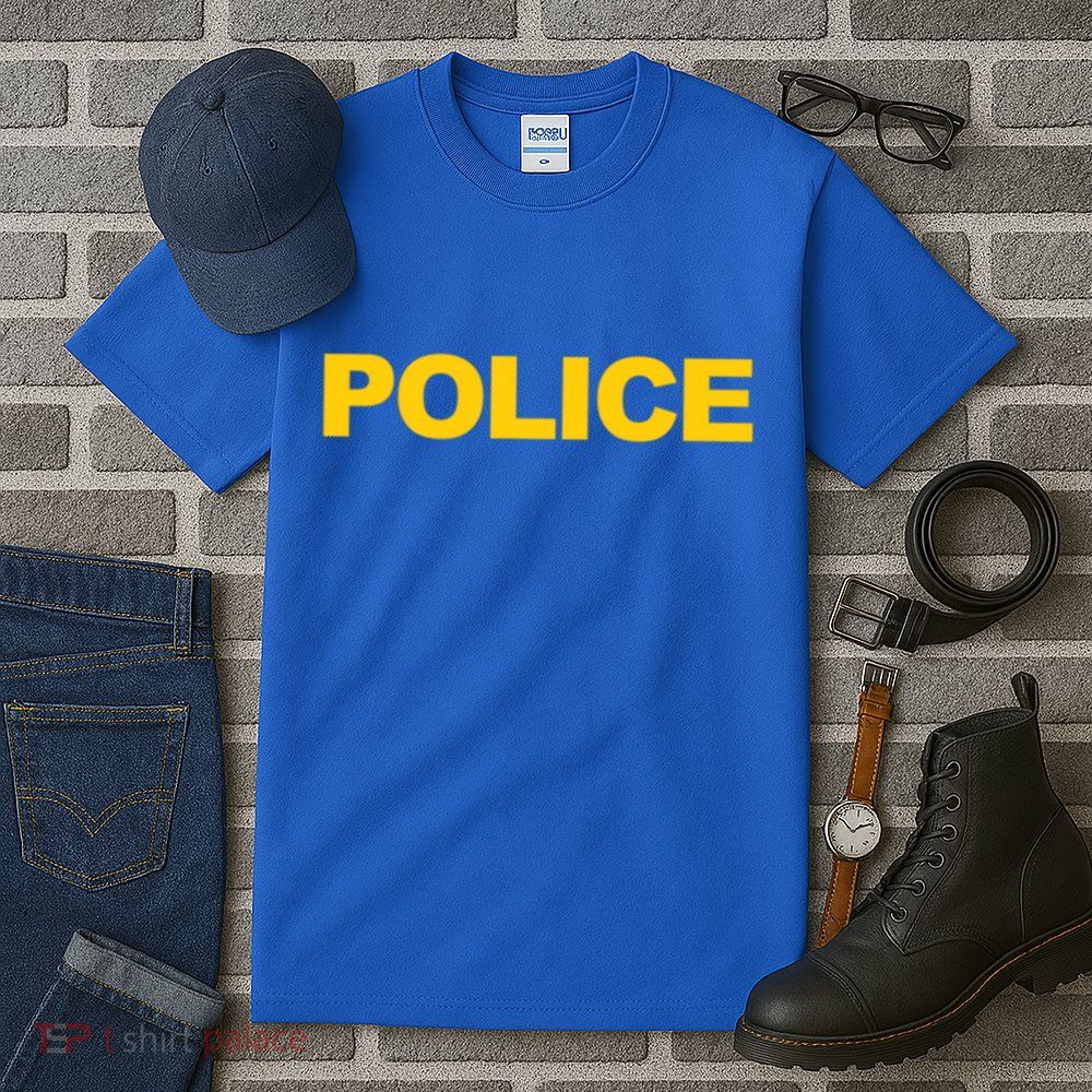Police Gift Front And Back Print Police Law Enforcet Tall T-Shirt