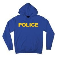 Police Gift Front And Back Print Police Law Enforcet Tall Hoodie