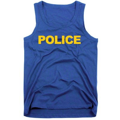 Police Gift Front And Back Print Police Law Enforcet Tank Top