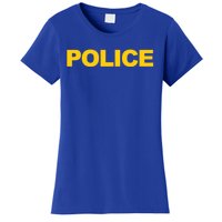 Police Gift Front And Back Print Police Law Enforcet Women's T-Shirt