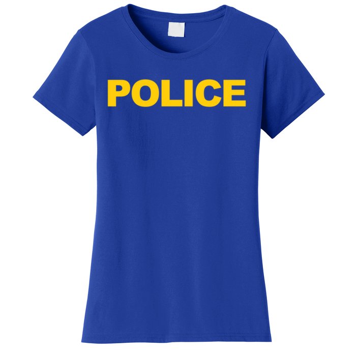 Police Gift Front And Back Print Police Law Enforcet Women's T-Shirt