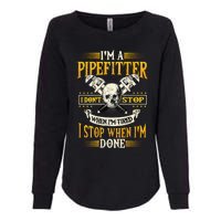 Pipefitter Gifts Funny Plumber Image On Back Womens California Wash Sweatshirt