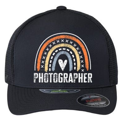 Photographer Gifts For Women Funny Rainbow Photography Flexfit Unipanel Trucker Cap