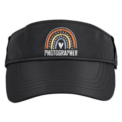 Photographer Gifts For Women Funny Rainbow Photography Adult Drive Performance Visor