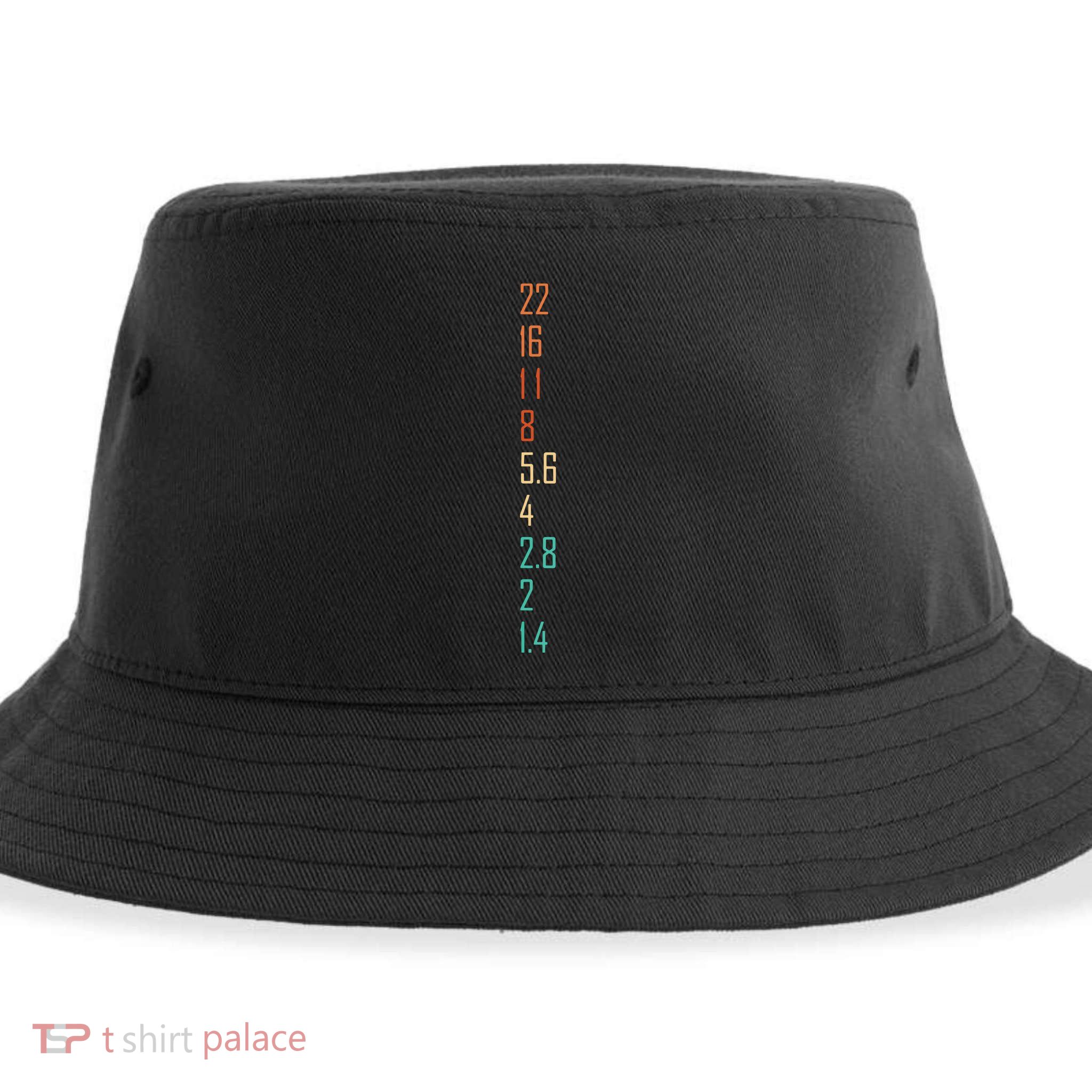 Photographer Gift For Photography Lover Aperture Camera Lens Sustainable Bucket Hat