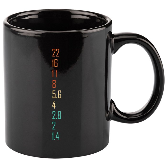 Photographer Gift For Photography Lover Aperture Camera Lens 11oz C Handle Ceramic Mug