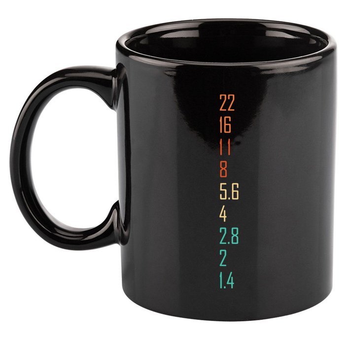 Photographer Gift For Photography Lover Aperture Camera Lens 11oz C Handle Ceramic Mug