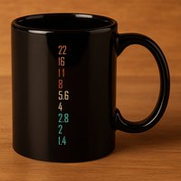 Photographer Gift For Photography Lover Aperture Camera Lens 11oz C Handle Ceramic Mug