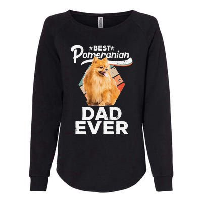 Pomeranian Gifts for Best Pomeranian Dad Ever Womens California Wash Sweatshirt