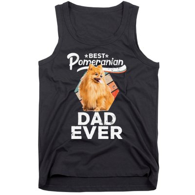 Pomeranian Gifts for Best Pomeranian Dad Ever Tank Top