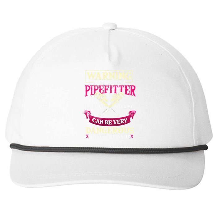 Pipefitter Gifts Funny Plumber Plumbing Pipefitter Wife Snapback Five-Panel Rope Hat