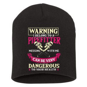 Pipefitter Gifts Funny Plumber Plumbing Pipefitter Wife Short Acrylic Beanie