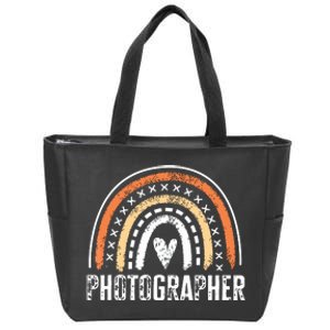 Photographer Gifts For Women Funny Rainbow Photography Zip Tote Bag