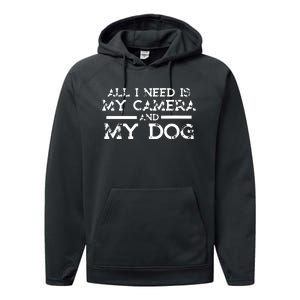 Photographer Gift Funny Photography Fan Camera And Dog Performance Fleece Hoodie