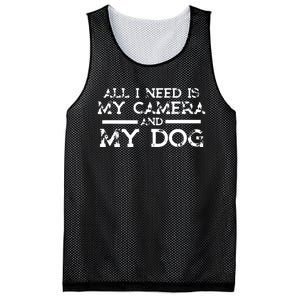 Photographer Gift Funny Photography Fan Camera And Dog Mesh Reversible Basketball Jersey Tank