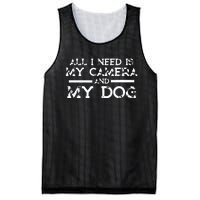 Photographer Gift Funny Photography Fan Camera And Dog Mesh Reversible Basketball Jersey Tank