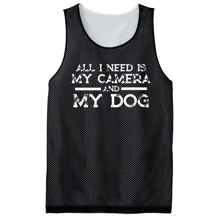 Photographer Gift Funny Photography Fan Camera And Dog Mesh Reversible Basketball Jersey Tank