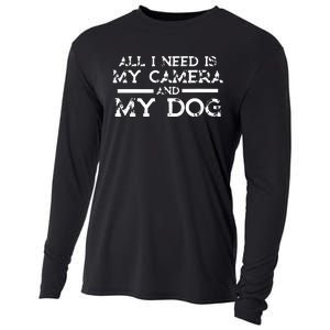 Photographer Gift Funny Photography Fan Camera And Dog Cooling Performance Long Sleeve Crew