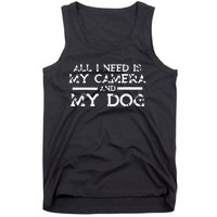 Photographer Gift Funny Photography Fan Camera And Dog Tank Top