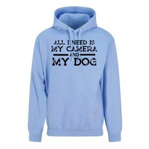 Photographer Gift Funny Photography Fan Camera And Dog Unisex Surf Hoodie