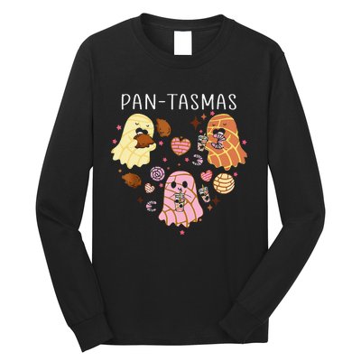 Pantasmas Ghost Funny Spooky Conchas Mexican Ghost Halloween Gift Long Sleeve Shirt