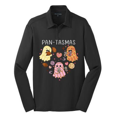 Pantasmas Ghost Funny Spooky Conchas Mexican Ghost Halloween Gift Silk Touch Performance Long Sleeve Polo