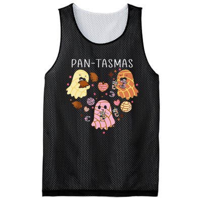 Pantasmas Ghost Funny Spooky Conchas Mexican Ghost Halloween Gift Mesh Reversible Basketball Jersey Tank