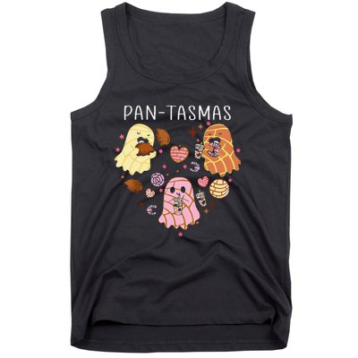 Pantasmas Ghost Funny Spooky Conchas Mexican Ghost Halloween Gift Tank Top