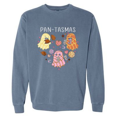 Pantasmas Ghost Funny Spooky Conchas Mexican Ghost Halloween Gift Garment-Dyed Sweatshirt