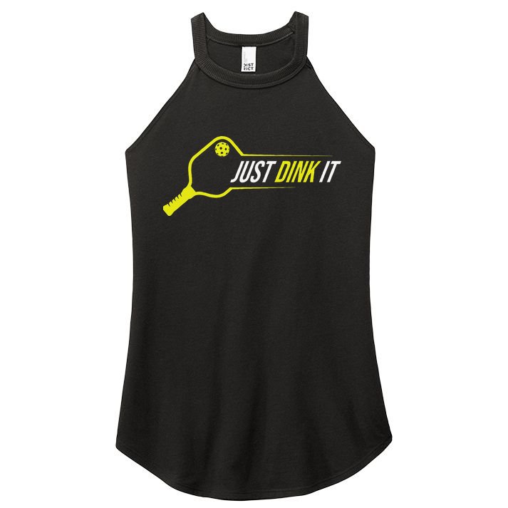 Pickleball Gift Funny Just Dink It Pickleball Women's Perfect Tri Rocker Tank