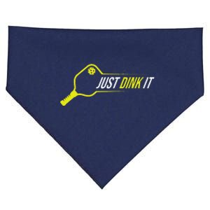 Pickleball Gift Funny Just Dink It Pickleball USA-Made Doggie Bandana