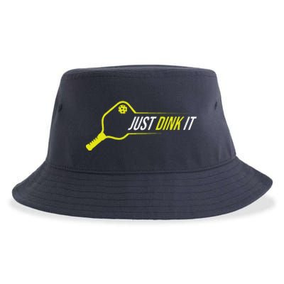 Pickleball Gift Funny Just Dink It Pickleball Sustainable Bucket Hat