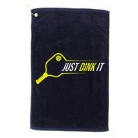 Pickleball Gift Funny Just Dink It Pickleball Golf Towel