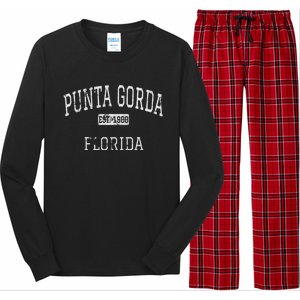 Punta Gorda Florida Fl Long Sleeve Pajama Set