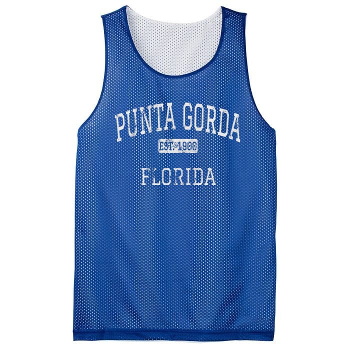 Punta Gorda Florida Fl Mesh Reversible Basketball Jersey Tank