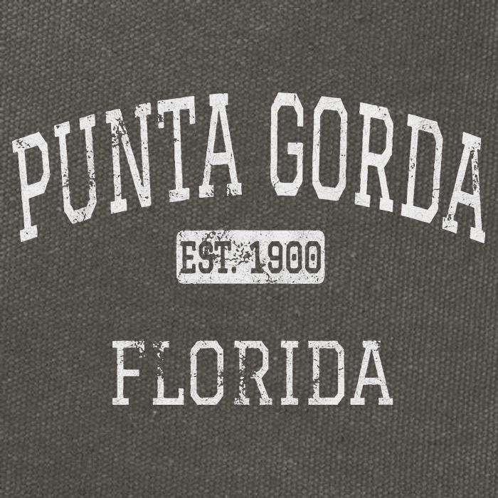 Punta Gorda Florida Fl Cotton Canvas Backpack