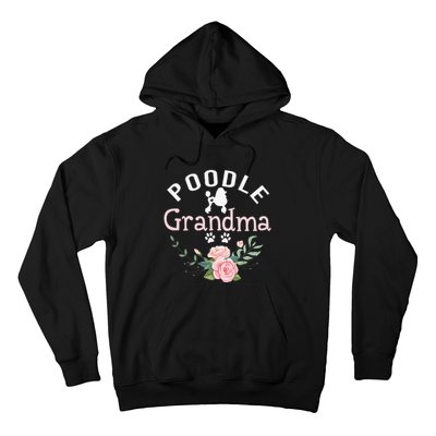 Poodle Grandma Gifts Wo Mom Poodle Dog Lover Christmas Hoodie