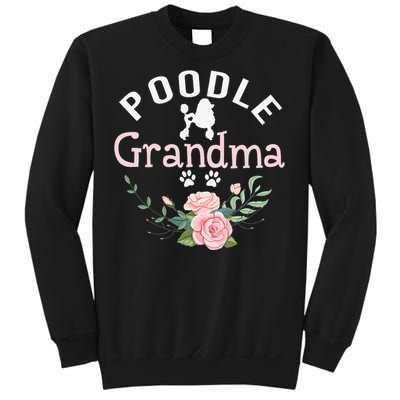 Poodle Grandma Gifts Wo Mom Poodle Dog Lover Christmas Sweatshirt