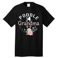 Poodle Grandma Gifts Wo Mom Poodle Dog Lover Christmas Tall T-Shirt