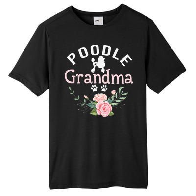 Poodle Grandma Gifts Wo Mom Poodle Dog Lover Christmas Tall Fusion ChromaSoft Performance T-Shirt