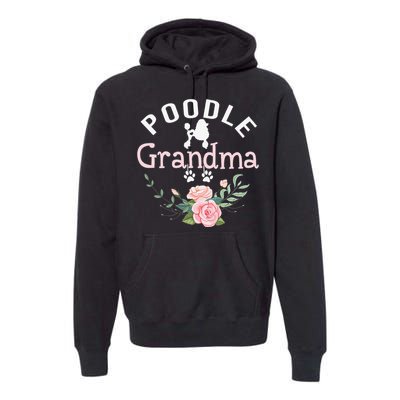 Poodle Grandma Gifts Wo Mom Poodle Dog Lover Christmas Premium Hoodie