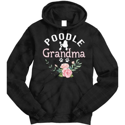 Poodle Grandma Gifts Wo Mom Poodle Dog Lover Christmas Tie Dye Hoodie