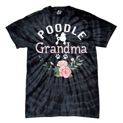 Poodle Grandma Gifts Wo Mom Poodle Dog Lover Christmas Tie-Dye T-Shirt