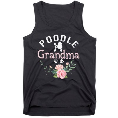 Poodle Grandma Gifts Wo Mom Poodle Dog Lover Christmas Tank Top