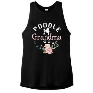 Poodle Grandma Gifts Funny Mom Poodle Dog Lover Christmas Ladies PosiCharge Tri-Blend Wicking Tank