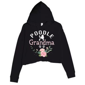 Poodle Grandma Gifts Funny Mom Poodle Dog Lover Christmas Crop Fleece Hoodie