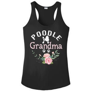 Poodle Grandma Gifts Funny Mom Poodle Dog Lover Christmas Ladies PosiCharge Competitor Racerback Tank