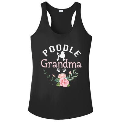 Poodle Grandma Gifts Funny Mom Poodle Dog Lover Christmas Ladies PosiCharge Competitor Racerback Tank